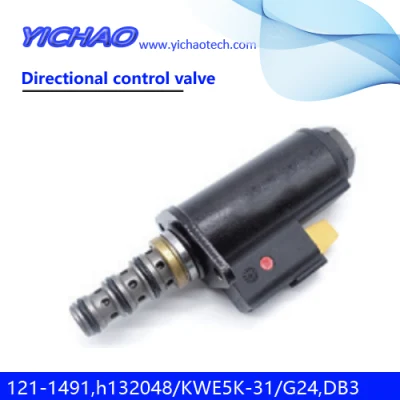 315c/320c/325c/330c/330d Excavator Hydraulic Directional Control Solenoid Valve 121-1491, H132048, Kwe5K-31/G24dB30